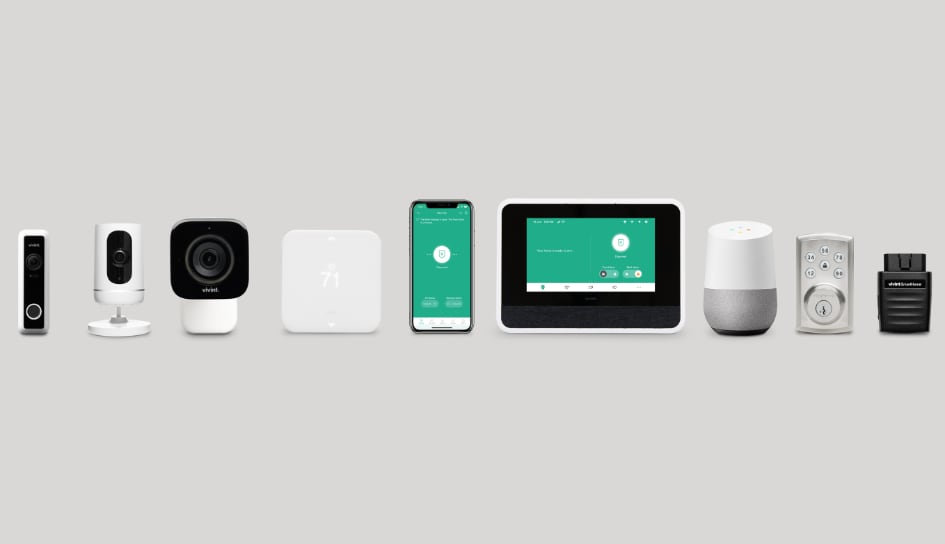 Vivint home security product line in Erie